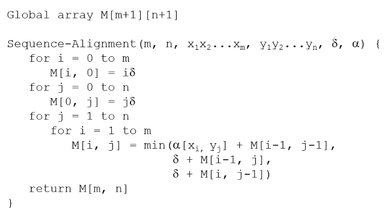 Provided Pseudocode